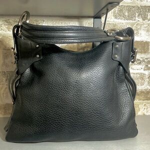 Kenneth Cole Grab Bag textured leather hobo handbag